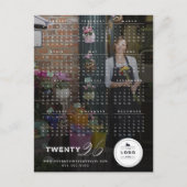 Moderne Mix Typografie 2025 Kalenderfoto Nieuwjaar Feestdagenkaart (Voorkant)