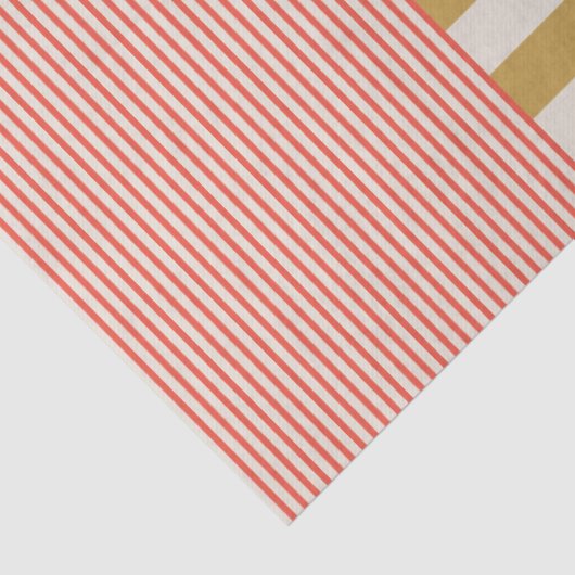 Moderne Mixed Stripes kerstvakantie Tissuepapier (Detail)