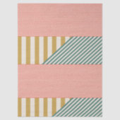 Moderne Mixed Stripes kerstvakantie Tissuepapier (Voorkant)