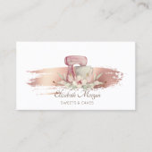 Moderne mixer Flower Bruske Bakery White Visitekaartje (Voorkant)