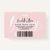 Moderne mobiele bewegende foto badge (Achterkant)