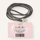 Moderne mobiele bewegende foto badge (Achterkant met draagriem)