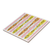 Moderne mobiele telefoons uit het midden van de ee tegeltje (Zijkant)