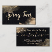 Moderne mobiele verstuiver voor zwarte en Bronze I Visitekaartje (Voorkant / Achterkant)