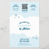 Moderne mobiele wasdienst wasstraat marketing flyer (Achterkant)