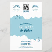 Moderne mobiele wasdienst wasstraat marketing flyer (Achterkant)