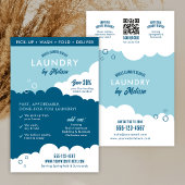 Moderne mobiele wasdienst wasstraat marketing flyer