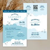 Moderne mobiele wasdienst wasstraat marketing flyer