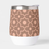 Moderne Mocha Mousse Stoffige Roze Geometrische Vo (Links)