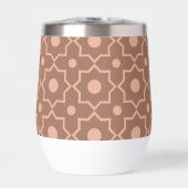 Moderne Mocha Mousse Stoffige Roze Geometrische Vo (Voorkant)