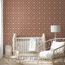 Moderne Mocha Mousse Stoffige Roze Geometrische Vo