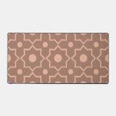 Moderne Mocha Mousse Stoffige Roze Geometrische Vo Bureaumat (Voorkant)