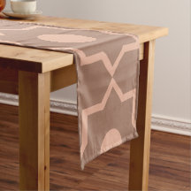 Moderne Mocha Mousse Stoffige Roze Geometrische Vo