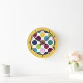 Moderne Mod Kleurrijke Polka Dot Klok (Huis)