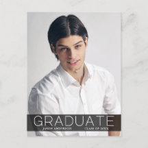 Moderne Mode 1 Foto Afstuderen aankondiging