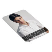 Moderne Mode 1 Foto Afstuderen aankondiging Magneet (Rechterzijde)