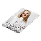 Moderne Mode 1 Foto Afstuderen aankondiging Magneet (Linkerzijde)