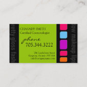 Moderne Mode en nieuw Visitekaartje (Achterkant)