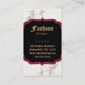 Moderne Mode handtas - opbergtas - Zebra Roze Visitekaartje (Achterkant)