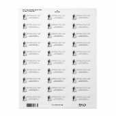 Moderne Mode Houtskool Schets Koppel Trouwen Etiket (Full Sheet)