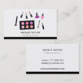 Moderne Mode Makeup Artistische Visitekaartjes (Voorkant / Achterkant)