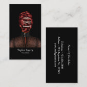 Moderne Mode Meisje Haar Stylist Visitekaartje (Voorkant / Achterkant)