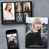 Moderne Mode Modellering 6 Fotomodel Comp Kaart