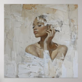 Moderne Mode portretschilderij muurkunst Poster (Voorkant)