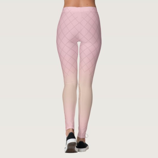 Moderne mode roze leggings (Achterkant)