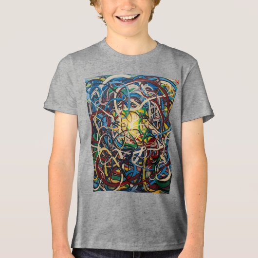 Moderne Mode Tri-Blend Shirt (Voorkant)