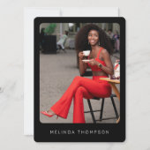 Moderne Modeling Actor Comp Kaart 5 Foto QR Code (Voorkant)