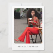 Moderne Modeling Actor Comp Kaart 5 Foto QR Code (Voorkant)