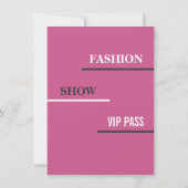Moderne modellen catwalk mode show verjaardagsfees kaart (Achterkant)