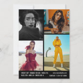 Moderne modellering Comp Kaart 5 Foto QR Code Blac (Achterkant)