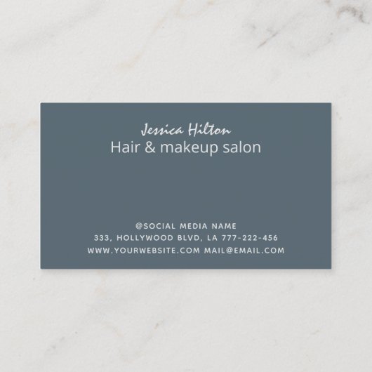 Moderne moderne, elegante abstracte Visitekaartje (Achterkant)