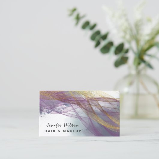 Moderne moderne, elegante abstracte Visitekaartje (Staand voorkant)