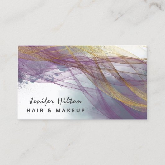 Moderne moderne, elegante abstracte Visitekaartje (Voorkant)