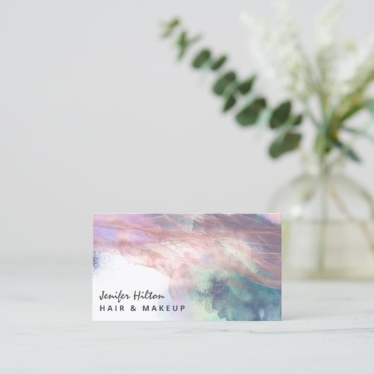 Moderne moderne, elegante abstracte Visitekaartje (Staand voorkant)