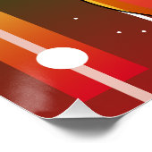 Moderne moderne geometrische gitaar perfect poster (Hoek)