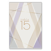 Moderne moderne geometrische paddenstoel Violet Kaart (Achterkant)