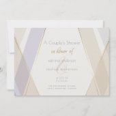 Moderne moderne geometrische paddenstoel Violet Kaart (Voorkant)