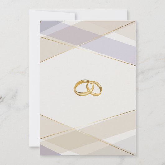 Moderne moderne geometrische paddenstoel Violet Kaart (Achterkant)