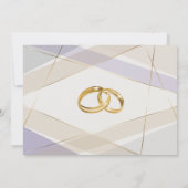 Moderne moderne geometrische paddenstoel Violet Kaart (Achterkant)