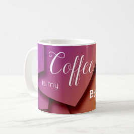 Moderne moderne kunst Inspirerend emotie Koffiemok