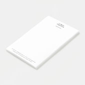 Moderne, moderne, minimalistische bedrijfsorganisa post-it® notes (Schuin)