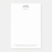 Moderne, moderne, minimalistische bedrijfsorganisa post-it® notes (Voorkant)