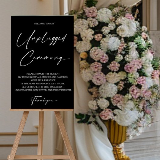 Moderne moderne onplug Ceremonie Acryl Bord