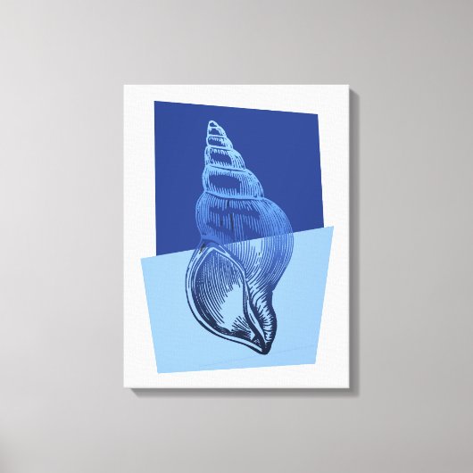 Moderne, moderne schelpdierenkant uit de middeleeu canvas afdruk (Voorkant)