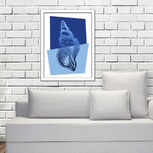 Moderne, moderne schelpdierenkant uit de middeleeu poster