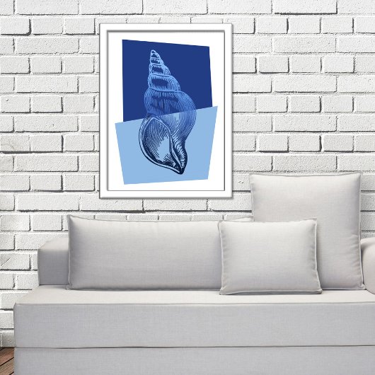 Moderne, moderne schelpdierenkant uit de middeleeu poster